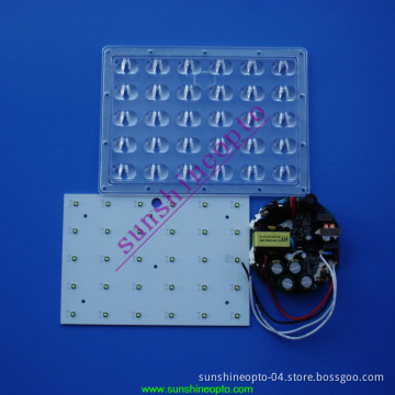 30W LED Streetlight Lens, 30W Street Lights Accessories, Lens, PCB, LED, Driving Power Supply